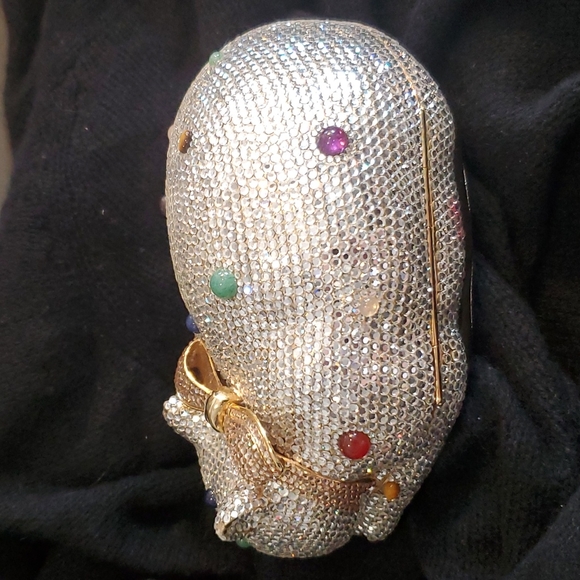 Judith Leiber sleeping Swarovski crystal cat - Picture 3 of 9